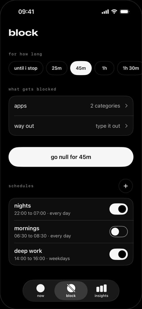 null screen 2